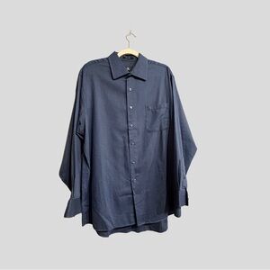 CALVIN KLEIN | BLUE | LONG SLEEVE | BUTTON UP | SIZE: XL | EXCELLENT CONDITION